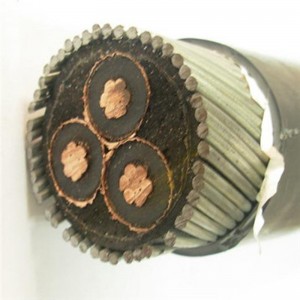 SANS 1339 XLPE isolato 6mm 3 core Swa cavo blindato per tensioni nominali 3,8 / 6,6 KV a 19/33 KV